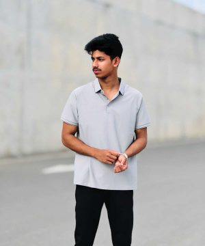 Imported China Polo Shirt (Premium Grey) (ICPT-11)