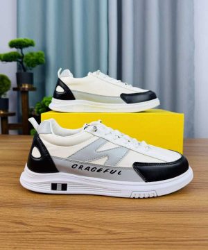GRACEFUL White & Black Sneakers (GS-1)