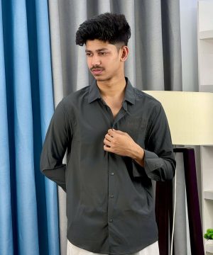Alternative view of Balman Shirt Charcoal Grey (BS-2)