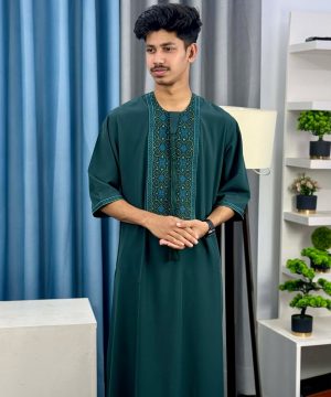Alternative view of Moroccan Embroidery Panel Thobe (MEPT-1)