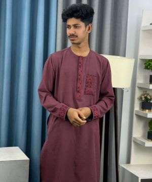 Round Neck With Tassel Embroidery Panjabi (RNEP-4)