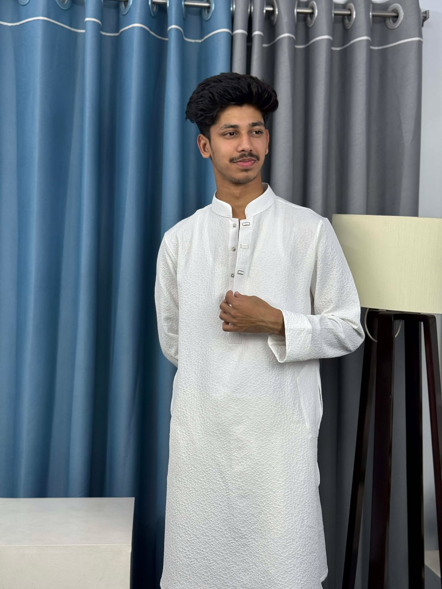 Royal Weave Panjabi – White (RWP-8) - Image 2