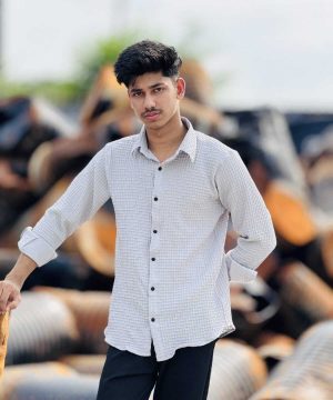 Textured Casual Shirt (Ash) (TCS-6)