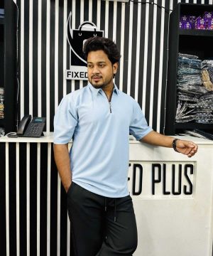 Drop Shoulder Polo Sky (DSP-4)