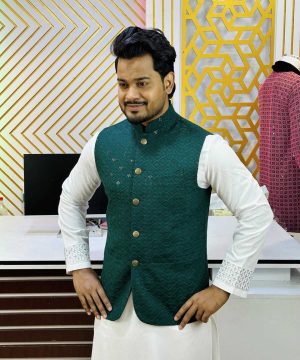 Party wear Sequence"Koty" (Green) (PSK-3)