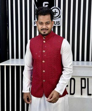 Party wear Sequence"Koty" (Maroon) (PSK-6)