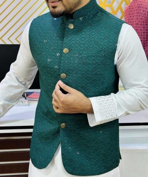 Alternative view of Party wear  Sequence"Koty" (Green) (PSK-3)