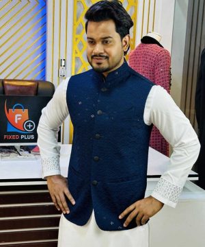 Party wear Sequence"Koty" (Navy) (PSK-1)