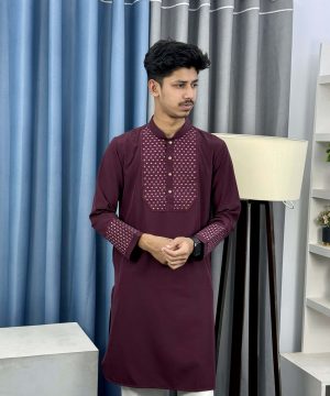 Commando Panjabi Velvet Maroon (CP-7)