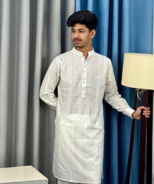 Chicken Cut Work Panjabi (CP-104)