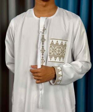 Alternative view of Round Neck With Tassel Embroidery Panjabi (RNEP-11)