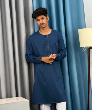 Round Neck Embroidery Panjabi (RNEP-14)