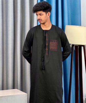 Round Neck With Tassel Embroidery Panjabi (RNEP-5)