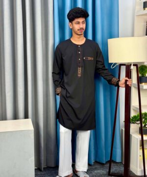 Round Neck Embroidery Panjabi (RNEP-15)