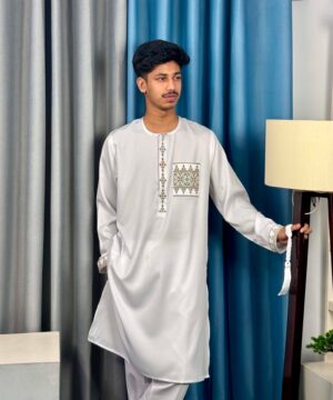 Round Neck With Tassel Embroidery Panjabi (RNEP-11)