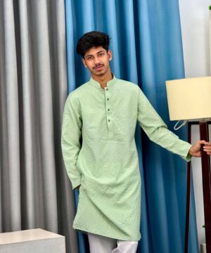 Royal Weave Panjabi – Mint Green (RWP-16)
