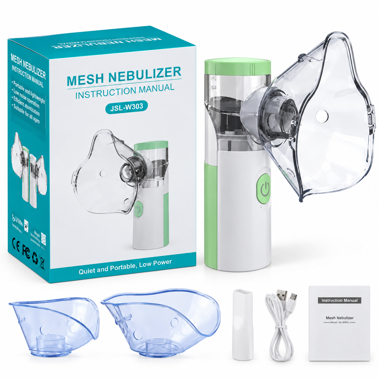 Rechargeable Mesh Nebulizer (JSL-W303) - Image 2